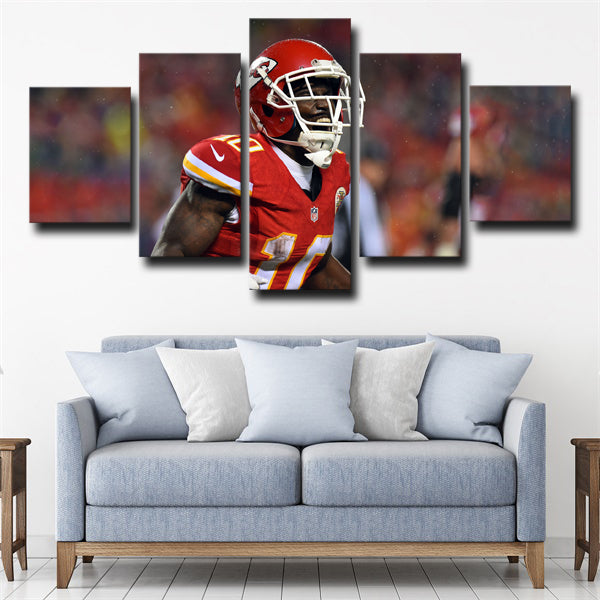 Kansas City Chiefs Wide Receiver Cheetah Tyreek Hill Canvas Wall Art