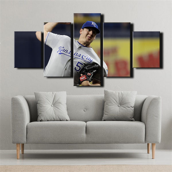 Kansas City Royals Pitcher Glenn Sparkman Canvas Wall Art