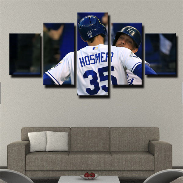 Kansas City Royals First Baseman Papo Eric Hosmer Canvas Wall Art