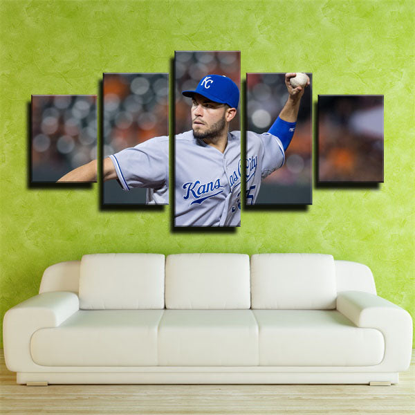 Kansas City Royals First Baseman Papo Eric Hosmer Player Canvas Wall Art