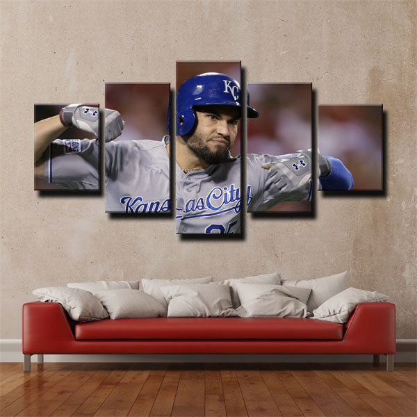 Kansas City Royals First Baseman Papo Eric Hosmer Player Canvas Wall Art