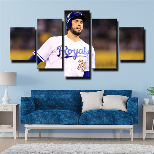 Kansas City Royals First Baseman Papo Eric Hosmer Portrait Canvas Wall Art