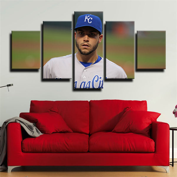 Kansas City Royals First Baseman Papo Eric Hosmer Portrait Canvas Wall Art