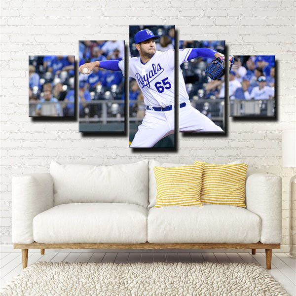 Kansas City Royals Pitcher Jakob Junis Canvas Wall Art