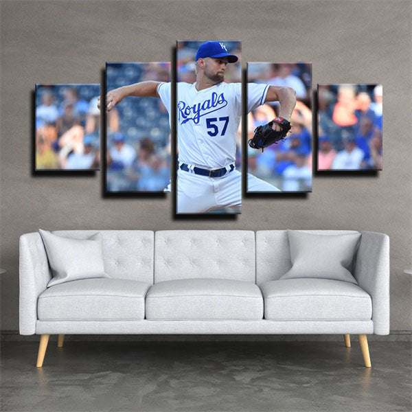 Kansas City Royals Pitcher Glenn Sparkman Player Canvas Wall Art