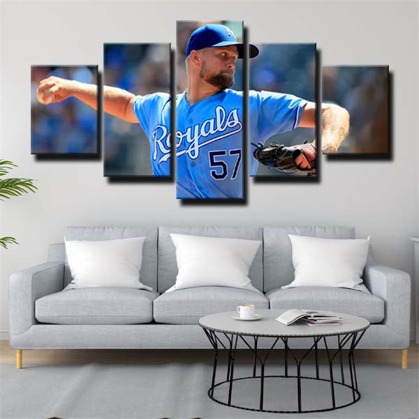 Kansas City Royals Pitcher Josh Staumont Canvas Wall Art
