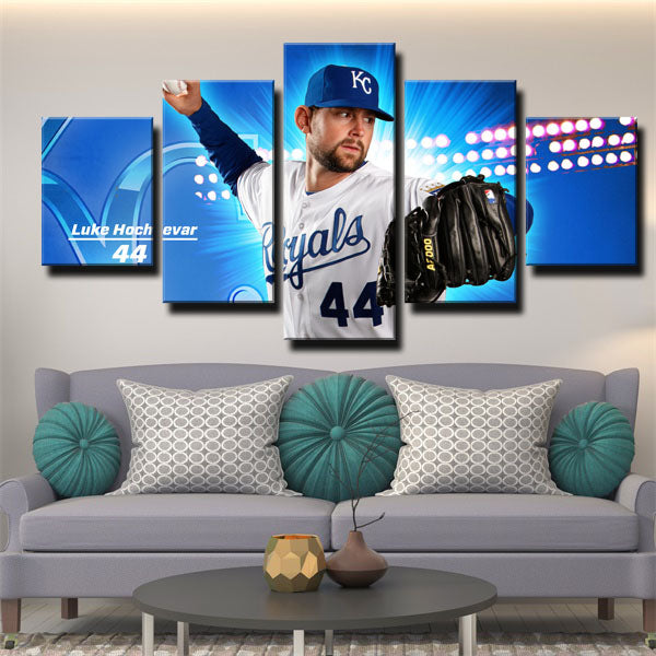 Kansas City Royals Pitcher Luke Hochevar Canvas Wall Art