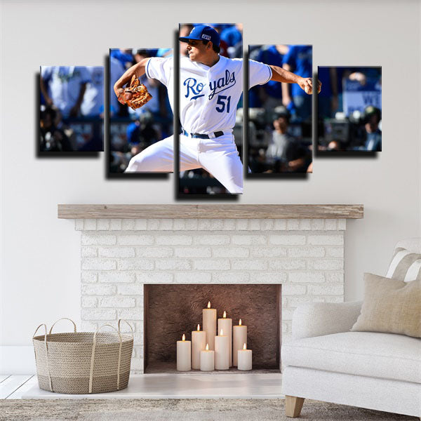 Kansas City Royals Pitcher Varg Jason Varga Player Canvas Wall Art
