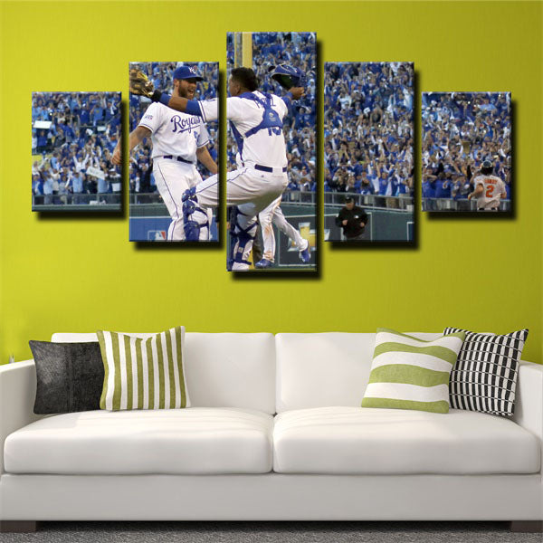 Kansas City Royals Players Canvas Wall Art