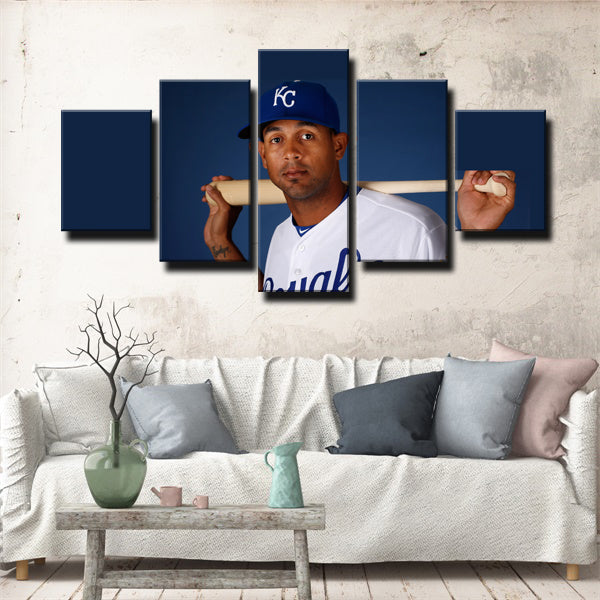 Kansas City Royals Second Baseman José Martínez Canvas Wall Art
