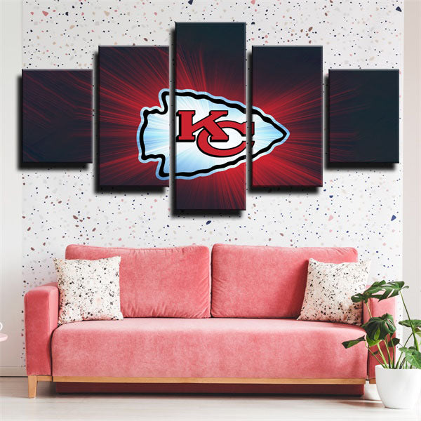 Kansas City Royals Team Emblem Canvas Wall Art