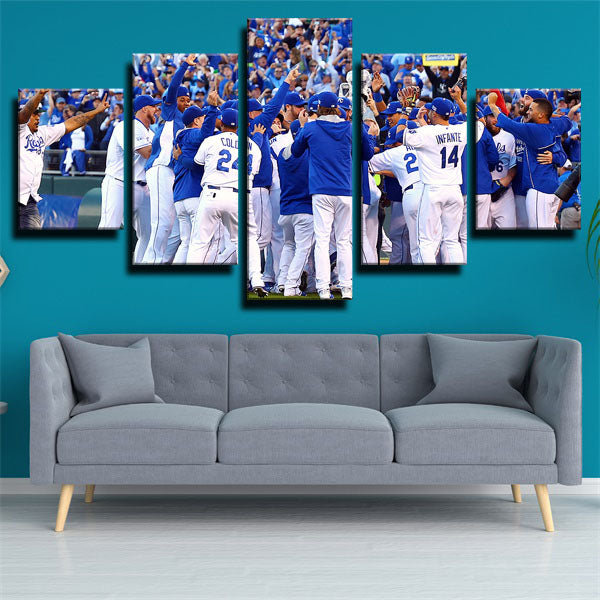 Kansas City Royals Team Players Canvas Wall Art