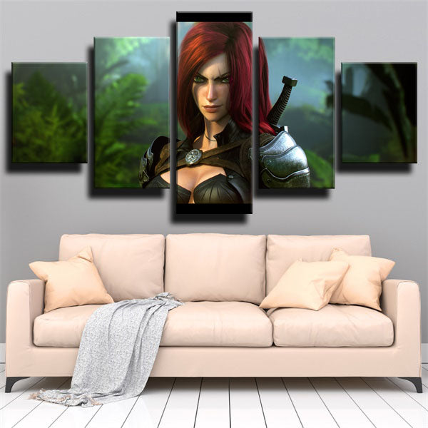League Of Legends Assassin Katarina Canvas Wall Art