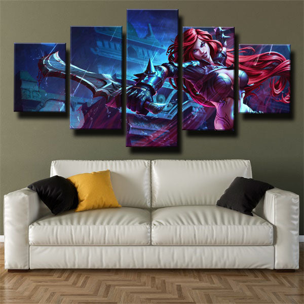 League Of Legends Assassin Mage Katarina Canvas Wall Art