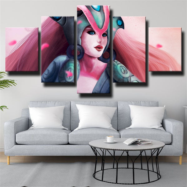 League Of Legends Assistant Master Nami Pink Canvas Wall Art