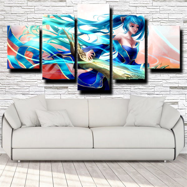 League Of Legends Auxiliary Sona Canvas Wall Art