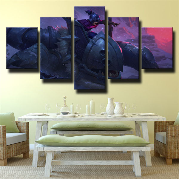 League Of Legends Auxiliary Warrior Nunu Canvas Wall Art