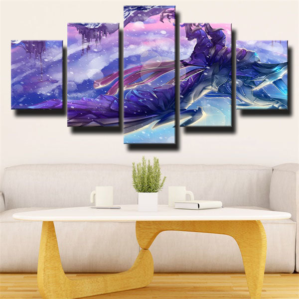 Cryophoenix Anivia Flying Canvas Wall Art