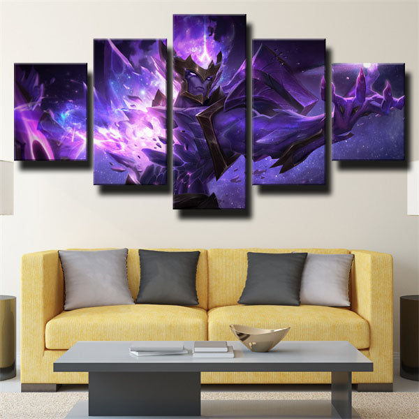 League Of Legends Demacia Jarvan Iv Purple Canvas Wall Art
