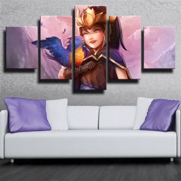 League Of Legends Demacia’S Wings Quinn Pink Canvas Wall Art