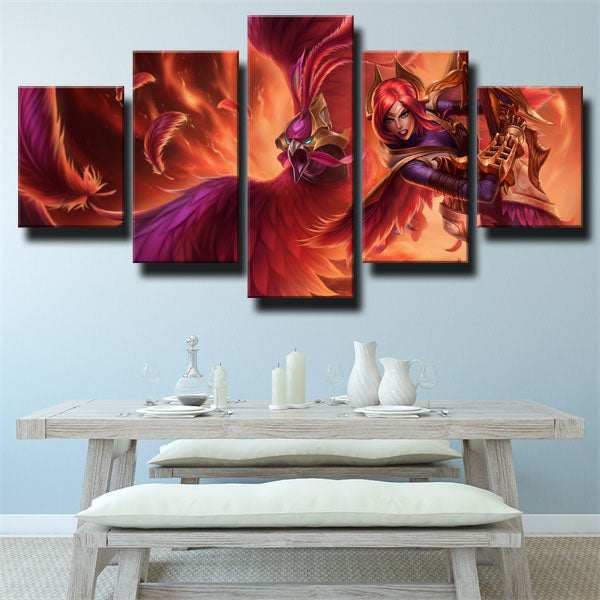 League Of Legends Demacia’S Wings Quinn Red Canvas Wall Art