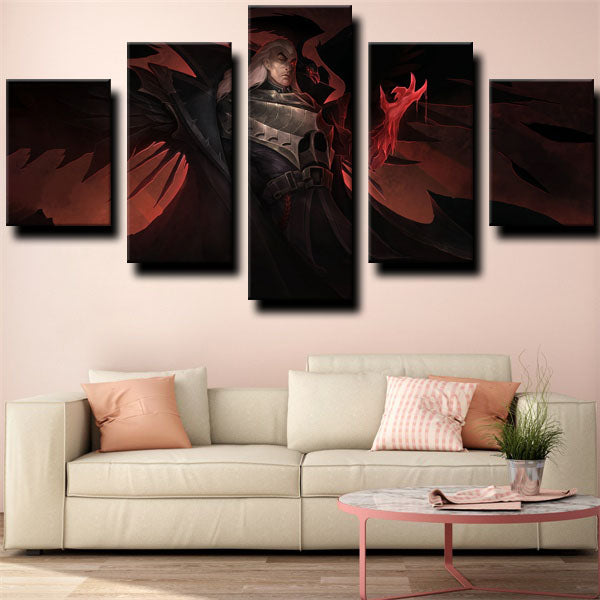 League Of Legends Fighter Mage Swain Canvas Wall Art