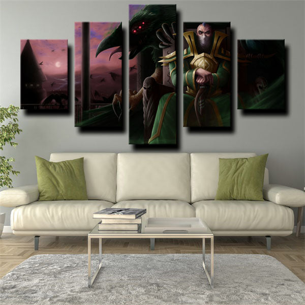 League Of Legends Fighter Swain Mage Canvas Wall Art