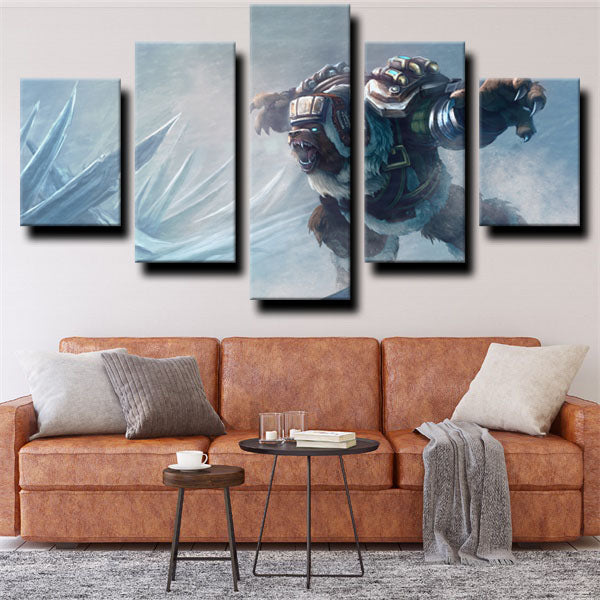 League Of Legends Fighter Tank Volibear Canvas Wall Art