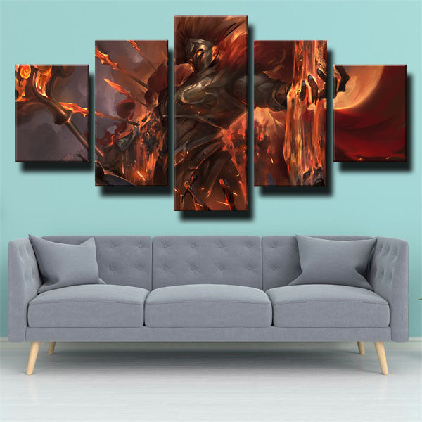League Of Legends Guard Pantheon Canvas Wall Art