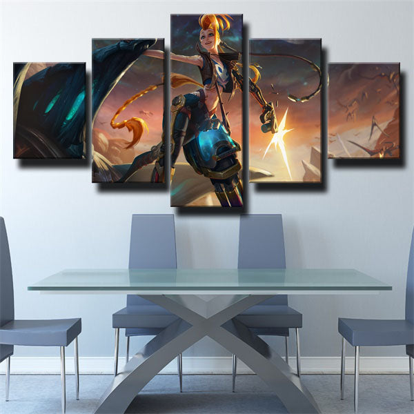 League Of Legends Jinx Shooter Canvas Wall Art
