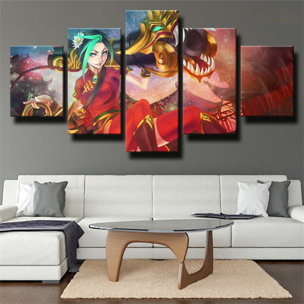 League Of Legends Jinx Shooter Canvas Wall Art