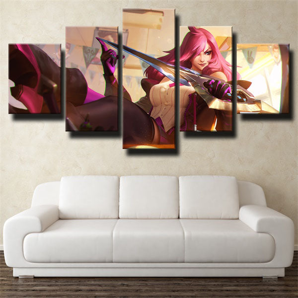 League Of Legends Katarina Assassin Mage Canvas Wall Art