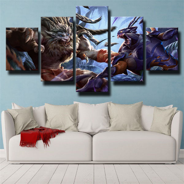 League Of Legends Kha’Zix Assassins Warriors Canvas Wall Art