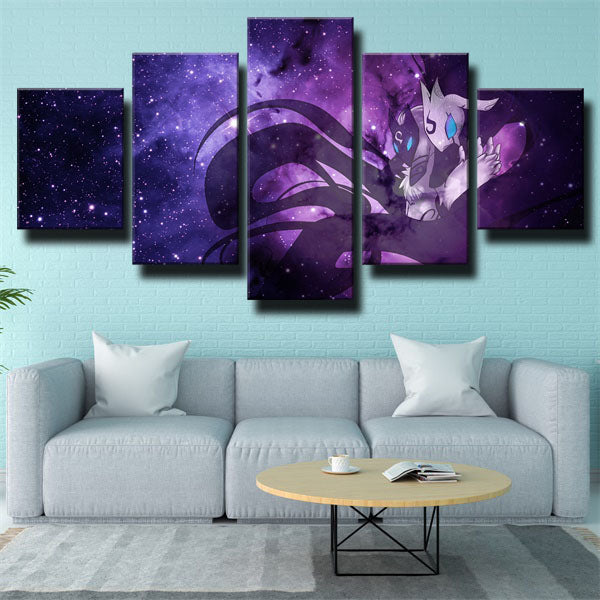 League Of Legends Kindred Striker Purple Canvas Wall Art