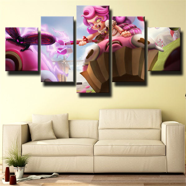League Of Legends Lulu Assist Mage Canvas Wall Art
