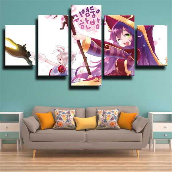 League Of Legends Lulu Assist Mage Cartoon Canvas Wall Art