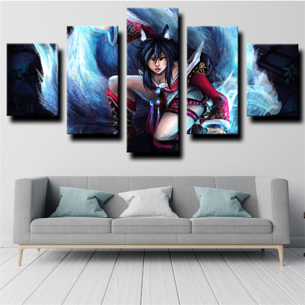 League Of Legends Mage Ahri Fox Canvas Wall Art
