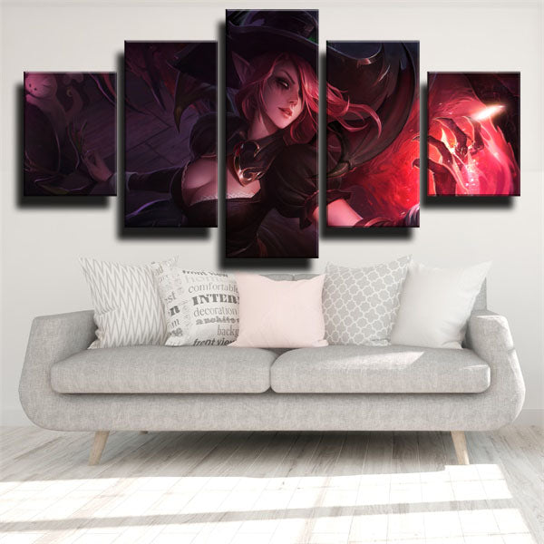 League Of Legends Mage Morgana Canvas Wall Art