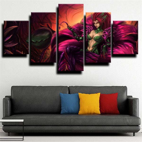 League Of Legends Mage Zyra Canvas Wall Art