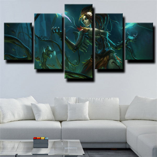League Of Legends Mage Zyra Dark Canvas Wall Art