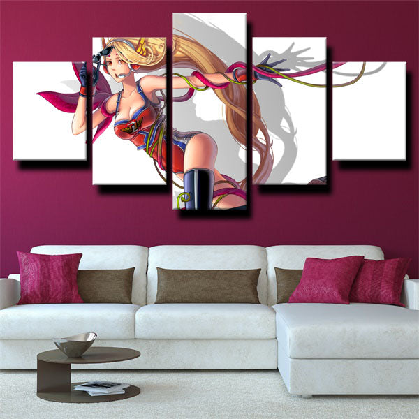 League Of Legends Mage Zyra White Canvas Wall Art