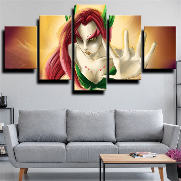 League Of Legends Mage Zyra Yellow Canvas Wall Art