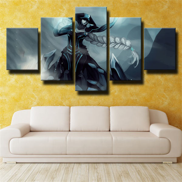 League Of Legends Master Lissandra Grey Canvas Wall Art