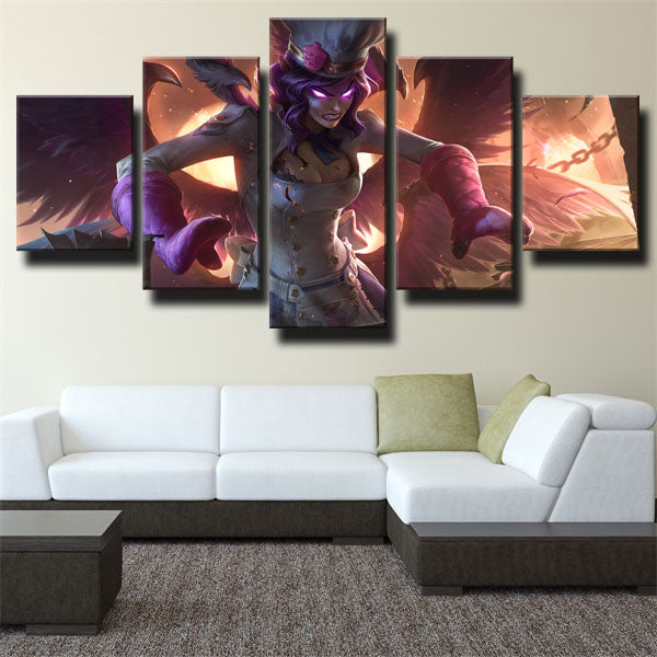 League Of Legends Morgana Mage Canvas Wall Art