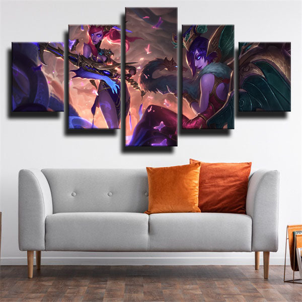 League Of Legends Morgana The Fallen Angel Canvas Wall Art