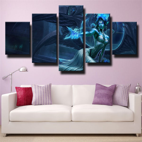 League Of Legends Morgana The Fallen Angel Canvas Wall Art