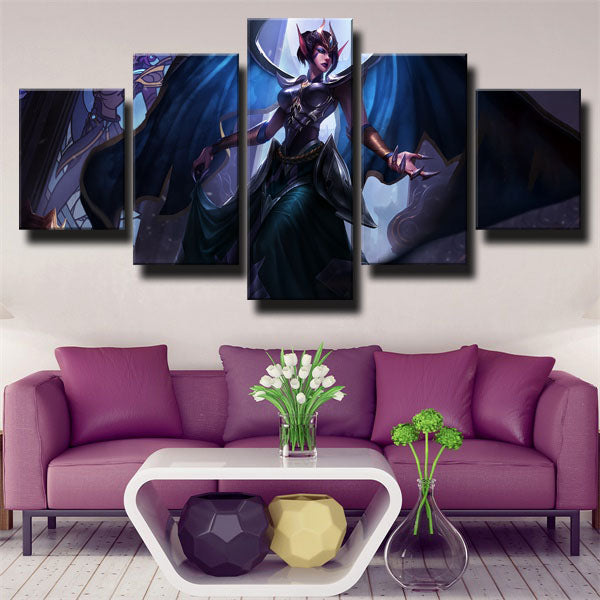 League Of Legends Morgana The Fallen Angel Canvas Wall Art