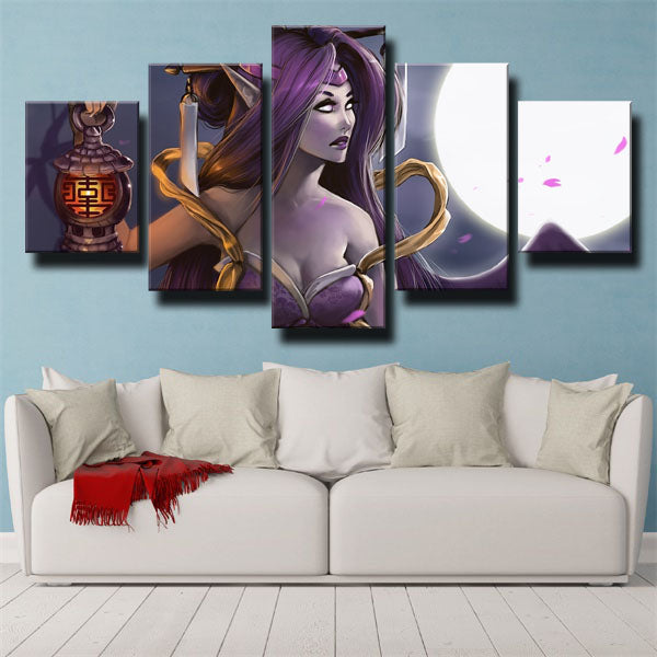 League Of Legends Morgana The Fallen Angel Canvas Wall Art