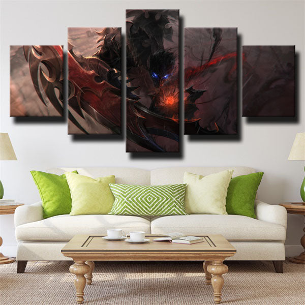 League Of Legends Nocturne Grey Canvas Wall Art