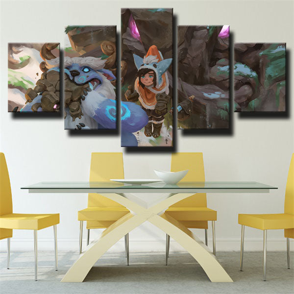 League Of Legends Nunu Assassins Warriors Canvas Wall Art